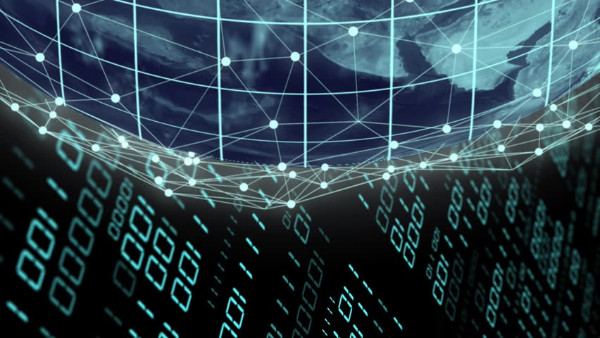 Animation of binary coding data processing over globe. Global artificial intelligence, connections, computing and data processing concept digitally generated video. - Powered by Shutterstock - Get 15% off with code: PIKWIZARD15