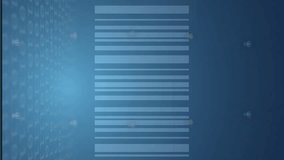 Animation of cube bar code and data processing over binary coding. Global cyber security, connections, cloud computing and data processing concept digitally generated video. - Powered by Shutterstock - Get 15% off with code: PIKWIZARD15