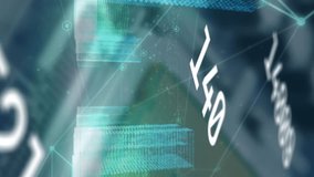 Animation of qr code and network of connections over dark background. Global connections digital interface and technology concept digitally generated video. - Powered by Shutterstock - Get 15% off with code: PIKWIZARD15