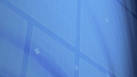 Animation of graphs, loading circles ang globe over wave pattern against abstract background. Digitally generated, hologram, globalization, report, business, sonar and technology concept. - Powered by Shutterstock - Get 15% off with code: PIKWIZARD15