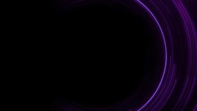 Animation of glowing purple light trails moving over black background. Colour, shape, light and movement concept digitally generated video. - Powered by Shutterstock - Get 15% off with code: PIKWIZARD15