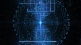 Face recognition animation over futuristic interface with data and user profile. Technology, biometrics, cybersecurity, innovation, artificial intelligence, identification - Powered by Shutterstock - Get 15% off with code: PIKWIZARD15