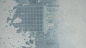 Social media notifications appearing animation over cityscape background. technology, digital, communication, urban, online, internet - Powered by Shutterstock - Get 15% off with code: PIKWIZARD15