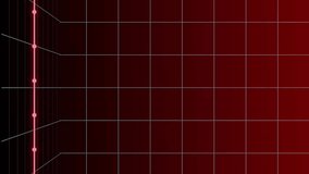 Global stock market trend animation over world map with red grid background. Finance, economy, trading, growth, investment, visualization - Powered by Shutterstock - Get 15% off with code: PIKWIZARD15