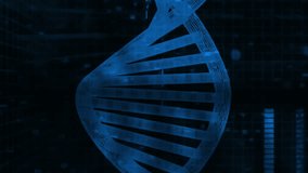 DNA strand with binary coding for scientific data processing in animation. Genetics, bioinformatics, biotechnology, data analysis, simulation, digital - Powered by Shutterstock - Get 15% off with code: PIKWIZARD15