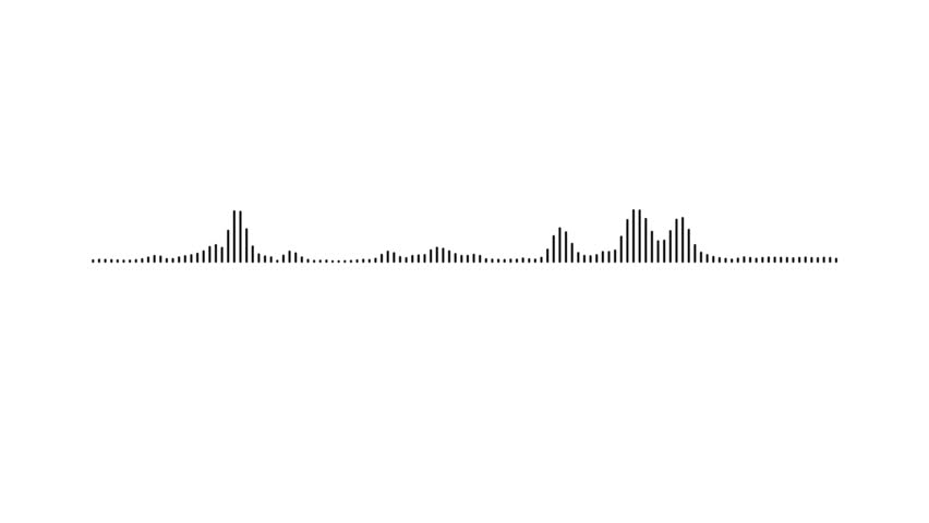 Audio frequency sound wave on transparent background, spectrum audio animation, Waveform Audio wave concept. audio equalizer animation, Speech wave
