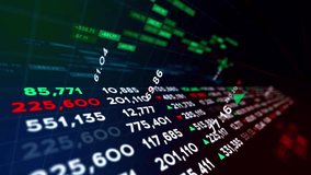 Dynamic Stock Market Ticker with Digital Numbers and Financial Data Animation - Powered by Shutterstock - Get 15% off with code: PIKWIZARD15