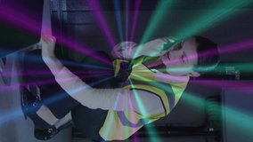 Animation of digital data processing and qr code over caucasian female server room worker. Global connections, data processing and digital interface concept digitally generated video. - Powered by Shutterstock - Get 15% off with code: PIKWIZARD15