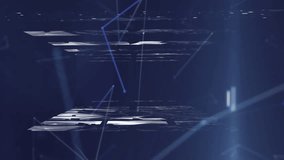 Digital animation of Network of connections and glowing spots of light against blue background. Global networking and connection concept - Powered by Shutterstock - Get 15% off with code: PIKWIZARD15