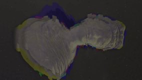 Animation of interference and sculpture over light trails. Abstract background and pattern concept, digitally generated video. - Powered by Shutterstock - Get 15% off with code: PIKWIZARD15