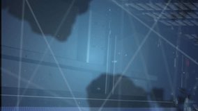 Animation of cloud, network of connections, data processing over map of world and server room. Global communication, network,data and digital interface technology concept digitally generated video. - Powered by Shutterstock - Get 15% off with code: PIKWIZARD15