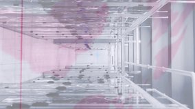 Animation of digital interface with graphs and coronavirus cells over server room. Global digital network technology security concept digitally generated image. - Powered by Shutterstock - Get 15% off with code: PIKWIZARD15