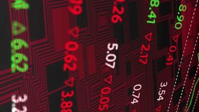 Animation of financial data processing over circuit board. Global finance, business, connections, computing and data processing concept digitally generated video. - Powered by Shutterstock - Get 15% off with code: PIKWIZARD15