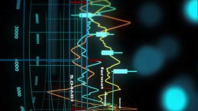 Animation of financial data processing over globe on black background. Global finance, business, connections, computing and data processing concept digitally generated video. - Powered by Shutterstock - Get 15% off with code: PIKWIZARD15
