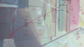 Animation of numbers changing and financial data processing over man paying online using laptop. global business and finance concept digitally generated video. - Powered by Shutterstock - Get 15% off with code: PIKWIZARD15