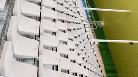 Animation of social media icons on banners over empty stands in sports stadium. global online communication, digital interface and technology concept digitally generated video. - Powered by Shutterstock - Get 15% off with code: PIKWIZARD15