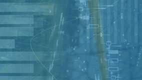 Animation of data processing and icons over windmill. global connection, digital interface, ecology, energy concept digitally generated video. - Powered by Shutterstock - Get 15% off with code: PIKWIZARD15