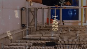 Financial data processing against caucasian female engineer working in server room. Cyber security and business data storage technology concept - Powered by Shutterstock - Get 15% off with code: PIKWIZARD15