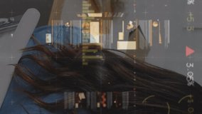 Animation of financial data processing over caucasian businesswomen. Global business, finances, data processing and digital interface concept digitally generated video. - Powered by Shutterstock - Get 15% off with code: PIKWIZARD15