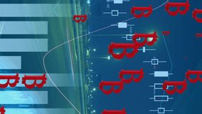 Animation of data processing and icons over cityscape. Finance data processing and digital interface concept digitally generated video. - Powered by Shutterstock - Get 15% off with code: PIKWIZARD15