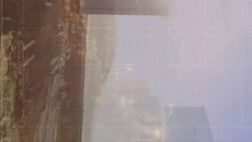 Animation of financial data processing over engineer and wind turbine in countryside. Global environment, green energy and sustainability concept digitally generated video. - Powered by Shutterstock - Get 15% off with code: PIKWIZARD15