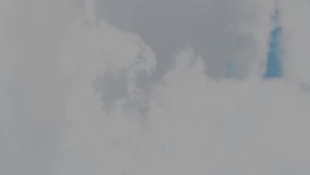 Animation of financial data processing over clouds on blue sky. Global environment, green energy and sustainability concept digitally generated video. - Powered by Shutterstock - Get 15% off with code: PIKWIZARD15