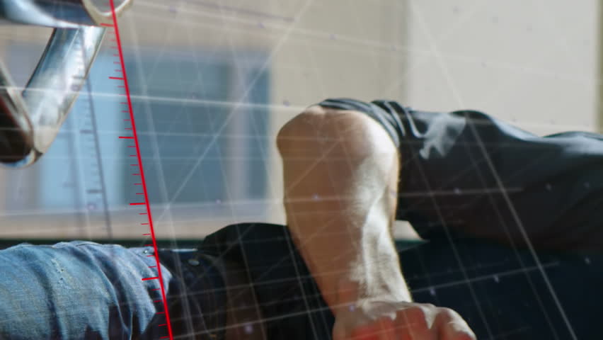 Animation of data processing over mid section of man drinking coffee and using smartphone. Global networking and business technology concept - Powered by Shutterstock - Get 15% off with code: PIKWIZARD15