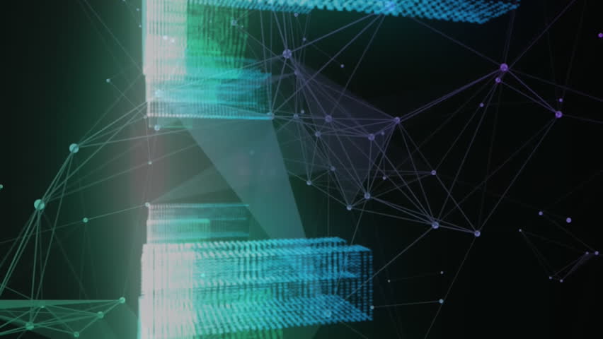 Animation of digital icons, data processing and network of connections against 3d city model. Computer interface and business technology concept - Powered by Shutterstock - Get 15% off with code: PIKWIZARD15