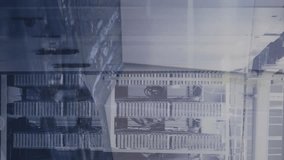 Animation of hands working over modern building over data processing. Global business analytics and technology concept. - Powered by Shutterstock - Get 15% off with code: PIKWIZARD15