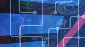 Animation of red arrow with statistics processing over scopes scanning. global business, finances, data processing and digital interface concept digitally generated video. - Powered by Shutterstock - Get 15% off with code: PIKWIZARD15