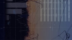 Animation of statistical data processing over network towers against sunset sky. Global networking and business data technology concept - Powered by Shutterstock - Get 15% off with code: PIKWIZARD15