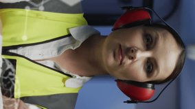 Animation of medical data processing over caucasian female engineer standing at server room. Medical research science and business data storage technology concept - Powered by Shutterstock - Get 15% off with code: PIKWIZARD15