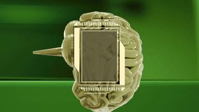 Animation of ai text, brain and data processing over computer servers. Global artificial intelligence, connections, computing and data processing concept digitally generated video. - Powered by Shutterstock - Get 15% off with code: PIKWIZARD15