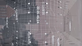 Animation of globe and digital data processing over cityscape. Global connections, computing and data processing concept digitally generated video. - Powered by Shutterstock - Get 15% off with code: PIKWIZARD15