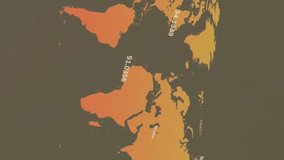 Animation of world map and financial data processing. Global business, computing, data processing and connections concept digitally generated video. - Powered by Shutterstock - Get 15% off with code: PIKWIZARD15