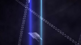 Animation of graphs, trading board, binary codes and computer language over abstract background. Digitally generated, hologram, stock market, report, business, coding and technology concept. - Powered by Shutterstock - Get 15% off with code: PIKWIZARD15