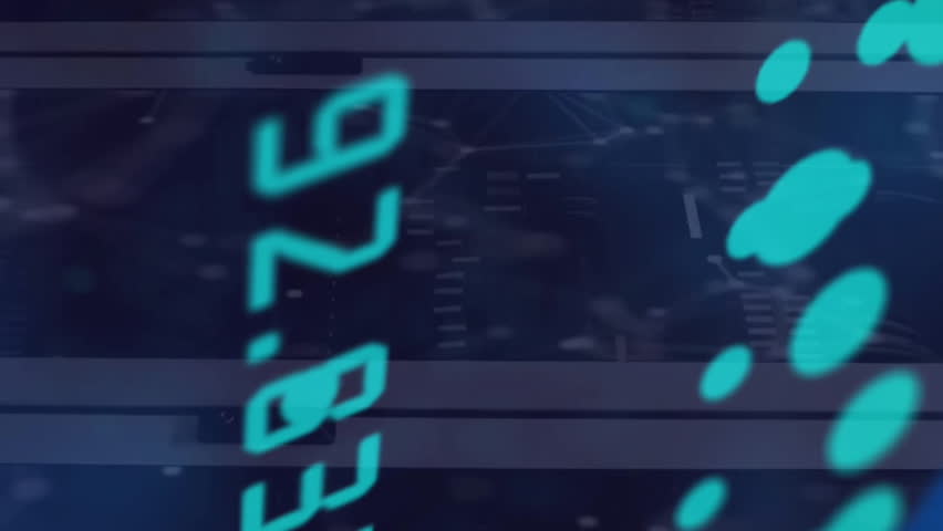 Animation of media icons and data processing over world map and server room. Global technology and digital interface concept digitally generated video. - Powered by Shutterstock - Get 15% off with code: PIKWIZARD15