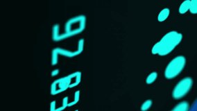 Animation of data stream processing over blue world map and network waves on black background. Connection, data, processing, digital interface and global communication, digitally generated video. - Powered by Shutterstock - Get 15% off with code: PIKWIZARD15