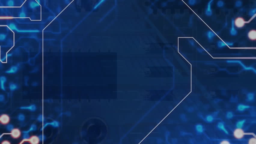 Animation of computer circuit board and data processing over server room. Global technology, computing and digital interface concept digitally generated video. - Powered by Shutterstock - Get 15% off with code: PIKWIZARD15