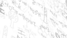 Animation of network of connections over chemical formula on white background. Global technology, connections, science and digital interface concept digitally generated video. - Powered by Shutterstock - Get 15% off with code: PIKWIZARD15