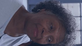 Social media metrics animation over woman talking on phone and smiling. Marketing, analytics, data, communication, technology, digital - Powered by Shutterstock - Get 15% off with code: PIKWIZARD15