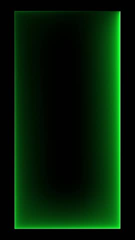 Neon glowing vertical border frame, colorful signs with sparkle, flash, and disco effects for stage, award. Neon line rectangle frame on black background.