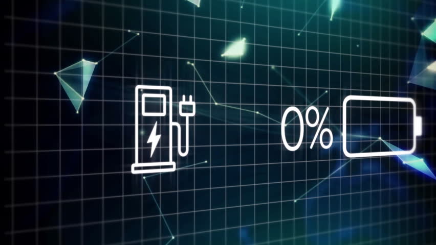 Eco charging display starting gauge cycling from 9% through 100% to 13% with rotating globe. Technology, sustainability, innovation, digital, energy, futuristic, connectivity - Powered by Shutterstock - Get 15% off with code: PIKWIZARD15
