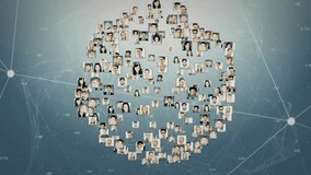 Cursor circling icons and boosting counts while headshot sphere filling, showing analytics growth. Data visualization, digital network, analytics, technology, connectivity, cybersecurity, information - Powered by Shutterstock - Get 15% off with code: PIKWIZARD15