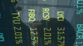 Animation of financial data processing over business people in office. global business, finances, data processing and connections concept digitally generated video. - Powered by Shutterstock - Get 15% off with code: PIKWIZARD15