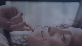 Using animation, woman with digital world map overlay showing global connectivity. Technology, innovation, network, communication, futuristic, data - Powered by Shutterstock - Get 15% off with code: PIKWIZARD15