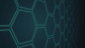 Animation of financial data processing over network of hexagons. Global finance, business, connections, computing and data processing concept digitally generated video. - Powered by Shutterstock - Get 15% off with code: PIKWIZARD15