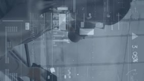 Animation of data processing over asian businesswoman walking. global business, finances, connections and digital interface concept digitally generated video. - Powered by Shutterstock - Get 15% off with code: PIKWIZARD15