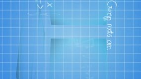 Digital animation of screens with mathematical equations over grid network on blue background. mathematical research technology concept - Powered by Shutterstock - Get 15% off with code: PIKWIZARD15