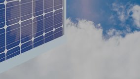 Animation of financial data over solar panels. Finance, economy, green energy, eco power and technology concept digitally generated video. - Powered by Shutterstock - Get 15% off with code: PIKWIZARD15